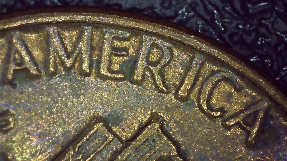 1979 D Lincoln Penny error repunched mintmark, misaligned die