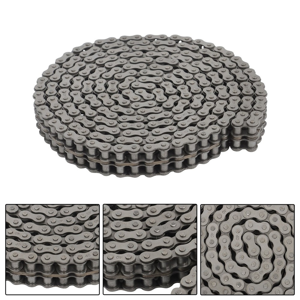 #40-2 Duplex Roller Chain 10 Feet Double Strand with 2 Connecting Links