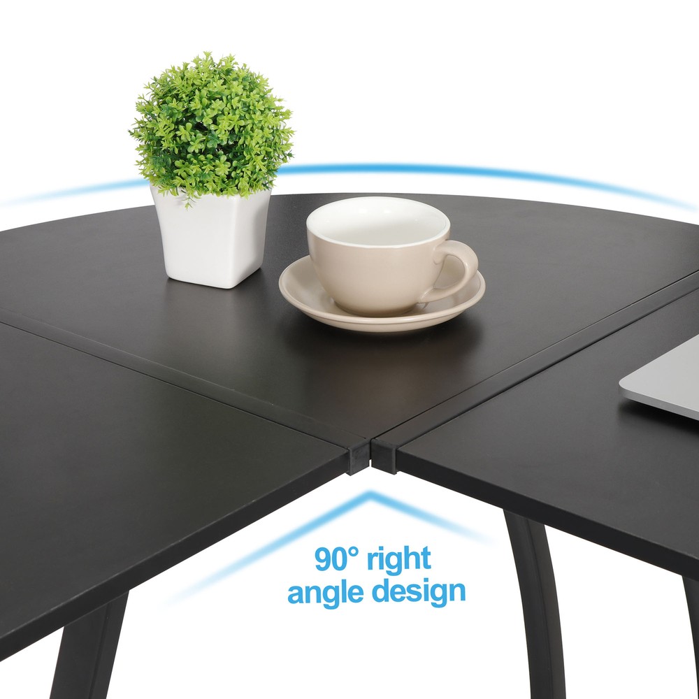 L-Shape Corner Desk Computer Game Office Durable Laptop Workstation Study 58"