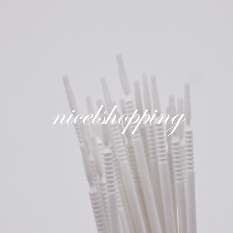 200Pcs Dental Disposable Micro Applicator Brush Bendable Long Cylidner White