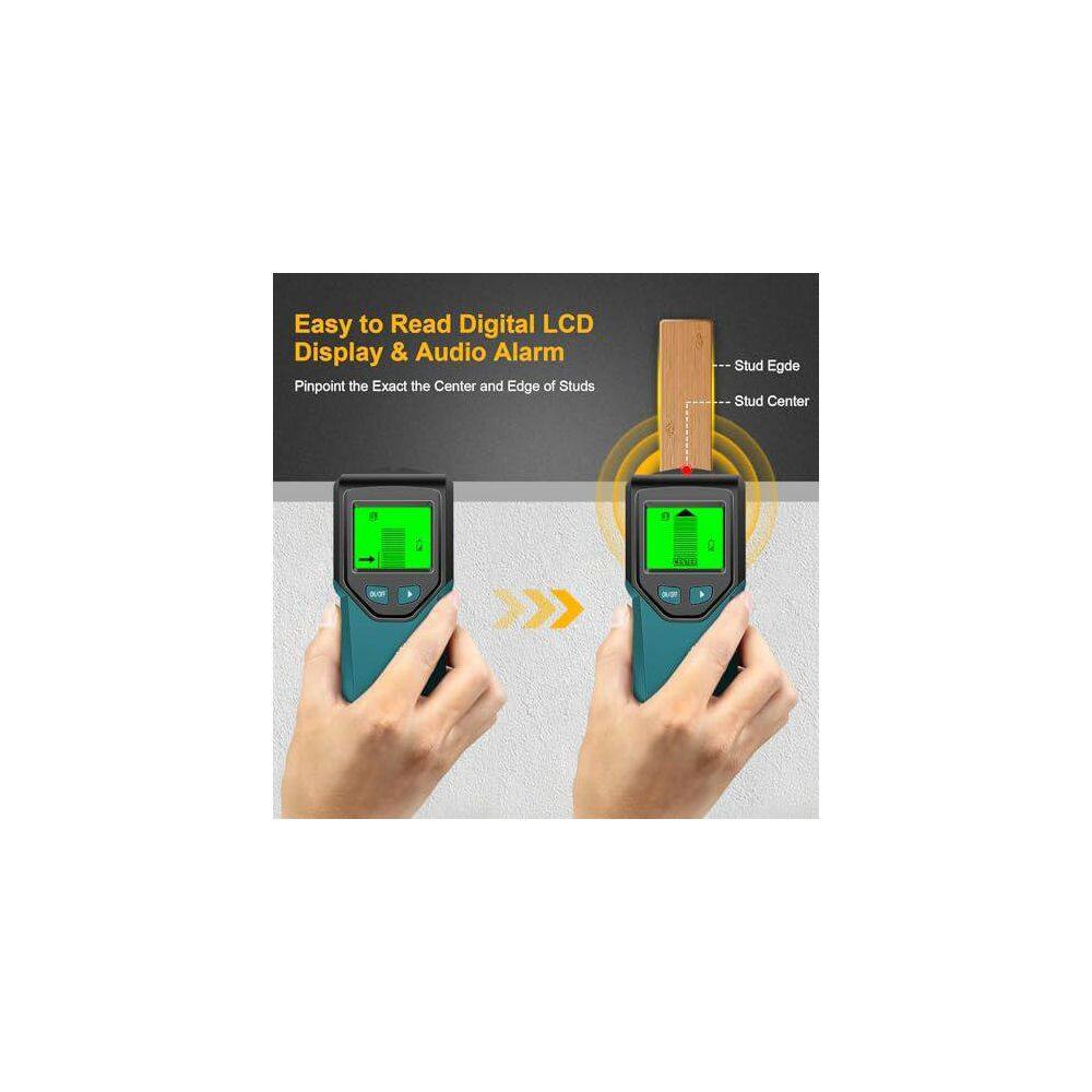 5 in 1 Stud Finder Wall Scanner with Intelligent Microprocessor and HD LCD Displ