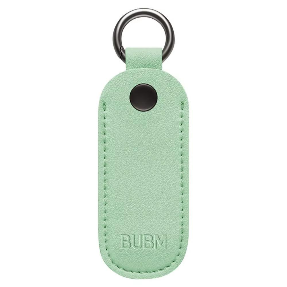 Leather U Disk Pouch Key Ring Holder USB Flash Drive Storage Bag Pendrive Protec