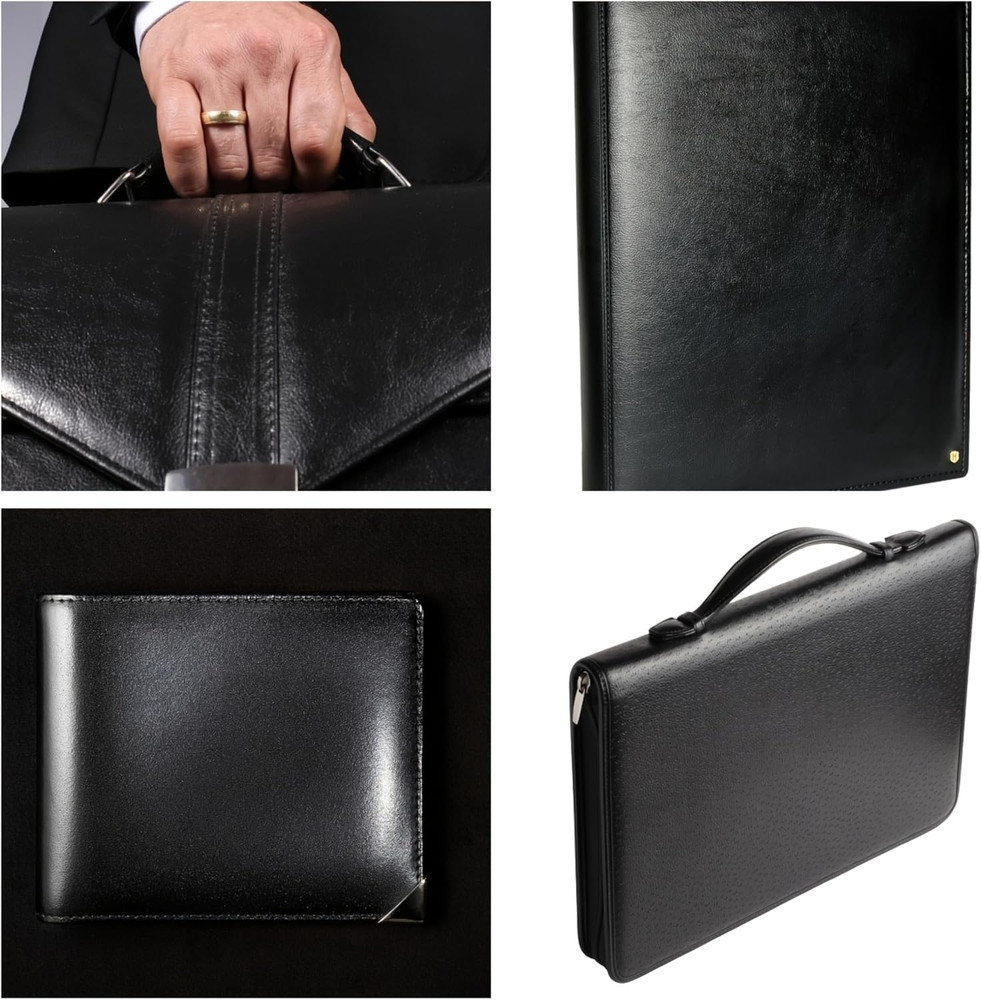 Black Leather, 1.4-2.0Mm Thickness for Wallets, Briefcases, Sofa & Stool, Leathe