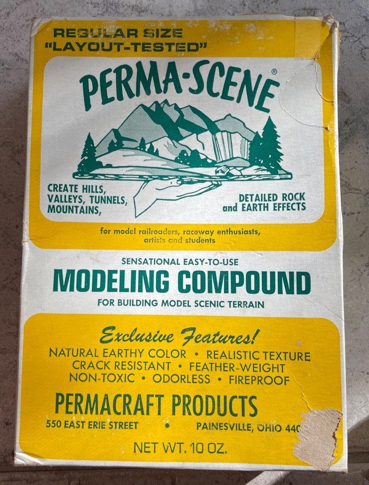 Vintage Perma-Scene Regular Size Modeling Compound Model Scenic Terrain