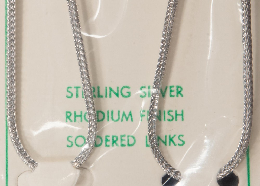 Sterling Silver Foxtail Chain 24” NEW