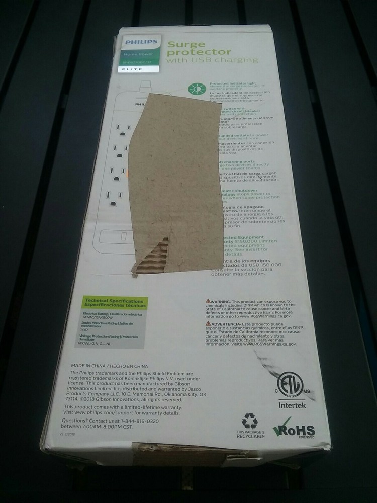 Surge protector with ubs charging