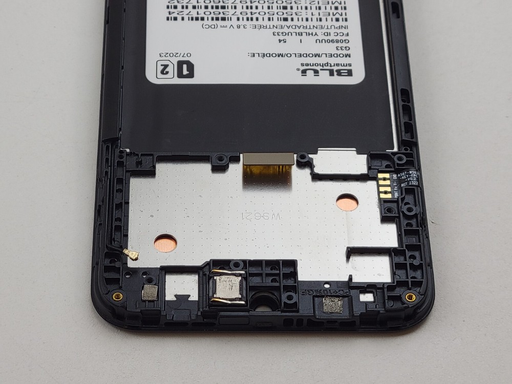 OEM BLU G33 G0890UU LCD Digitizer Touch Screen Frame Assembly Replacement Part