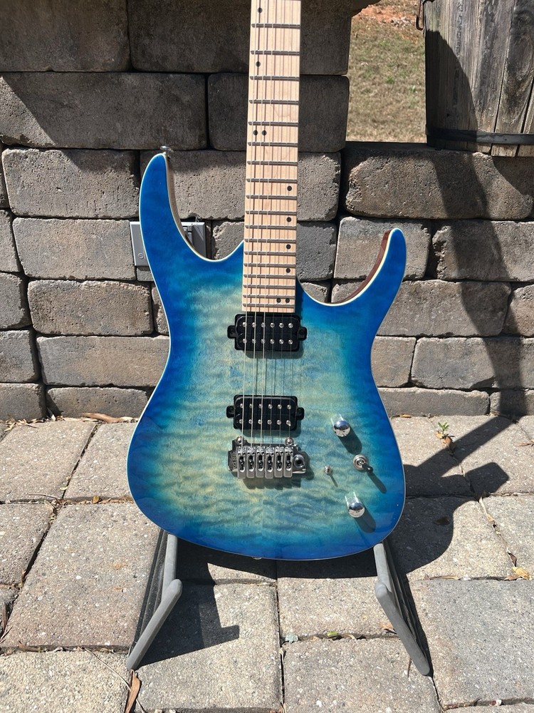 Leo Jaymz Monsoon Electric Guitar Blue