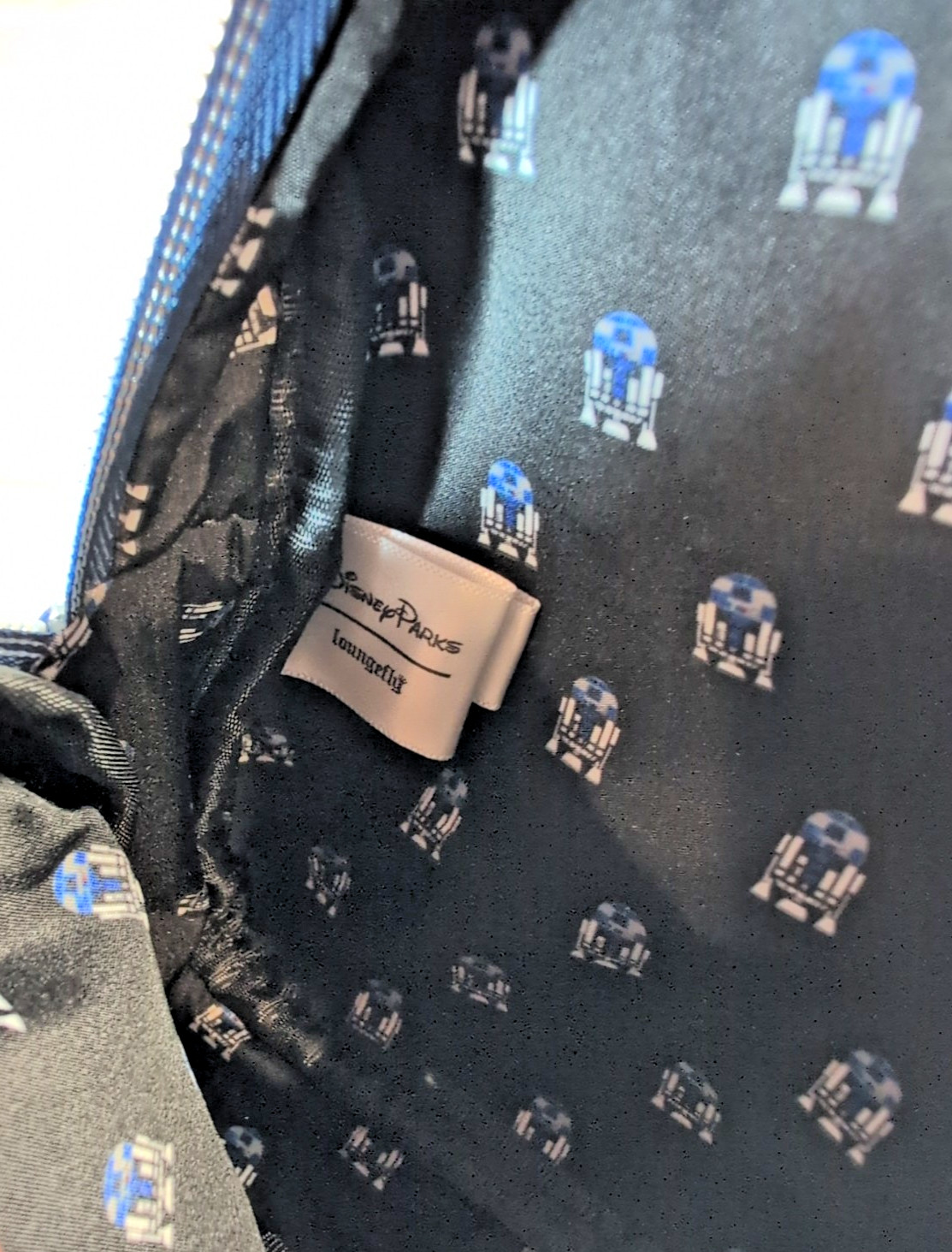 7" LOUNGEFLY DISNEY STAR WARS R2-D2 DROID MINI BELT BAG & WRISTLET - IMPERFECT