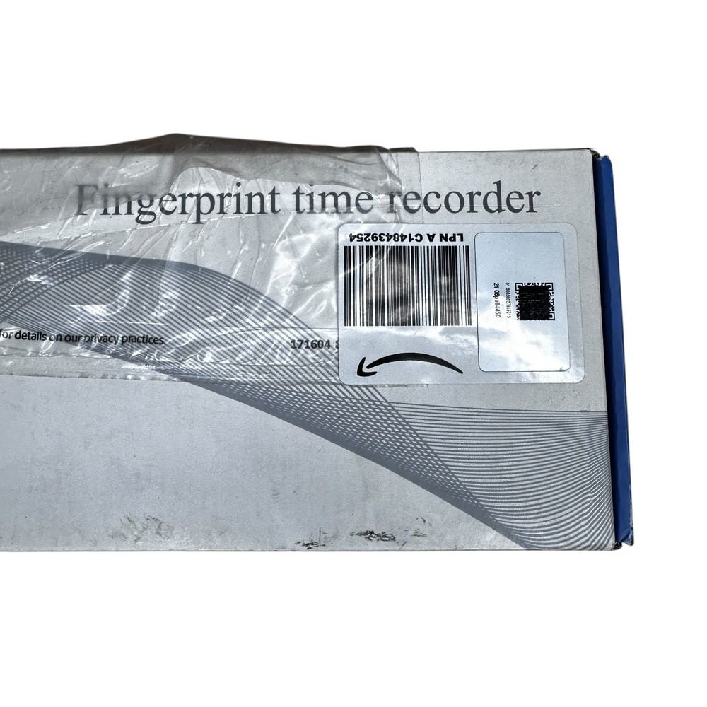 ELUKHT A6 Biometric Fingerprint Attendance Time Clock Machine New Open Box