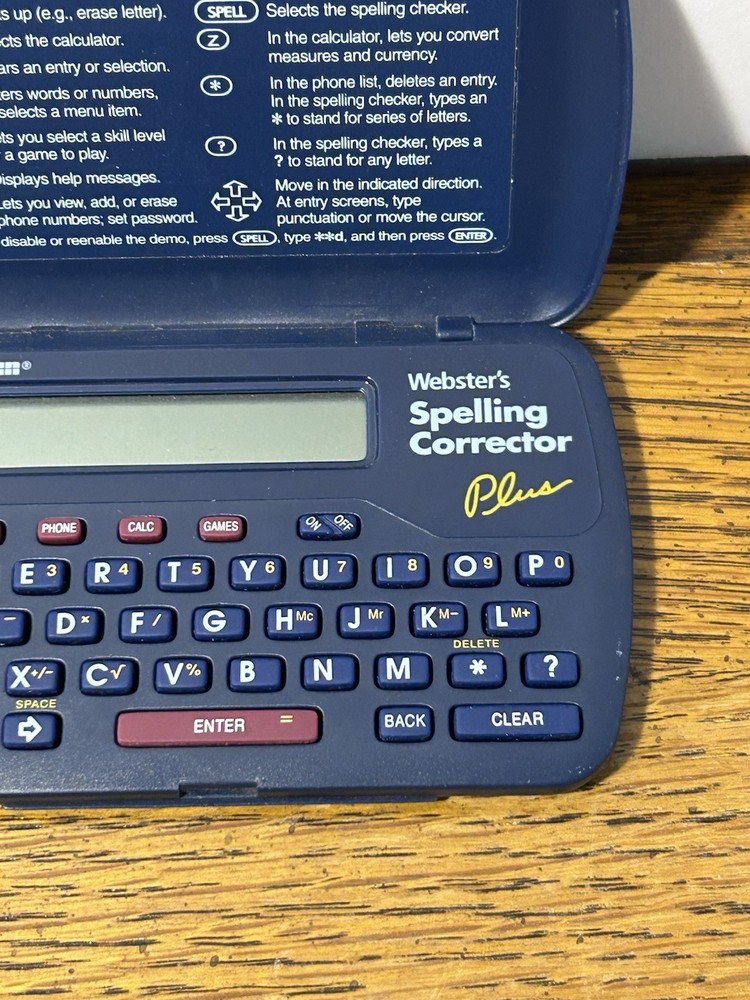 Vintage Franklin Webster's Spelling Corrector Plus NCS-101 Spell Checker Tested