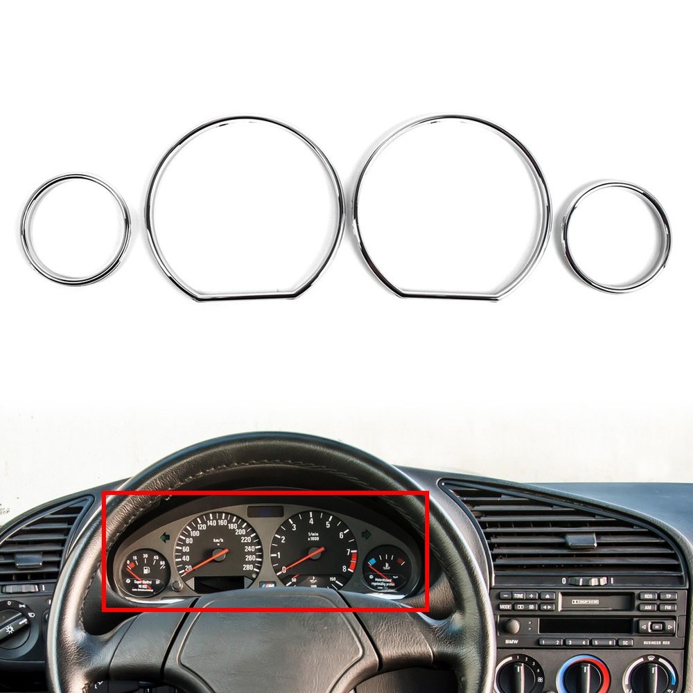 Speedometer Gauge Dial Rings Bezel Trim For BMW 3 Series E36 1990-2000
