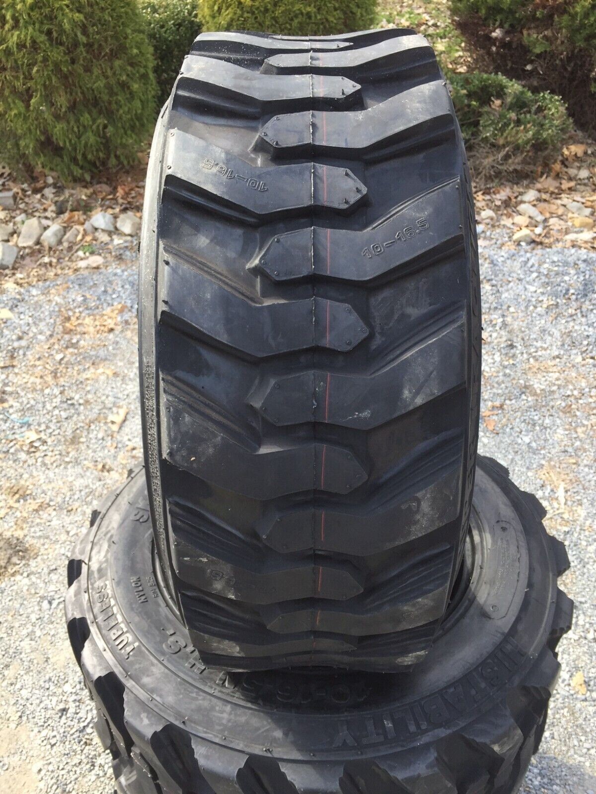 4 NEW 10-16.5 Skid Steer Tires with Rim guard -10X16.5 12 PLY-for Bobcat & other