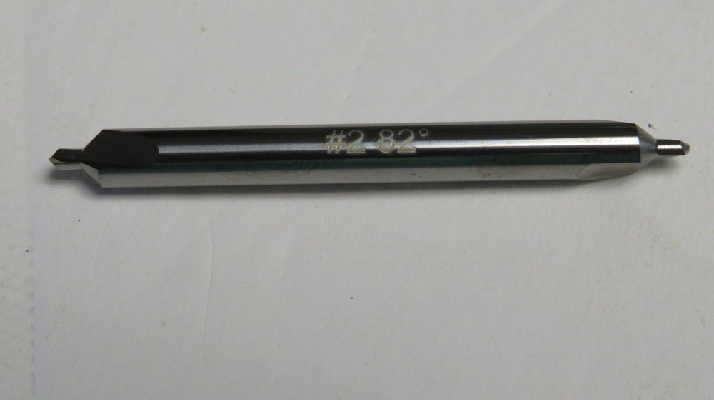 HERTEL #2 82º 3/16" BODY DIAM SOLID CARBIDE COMBO DOUBLE END DRILL & COUNTERSINK