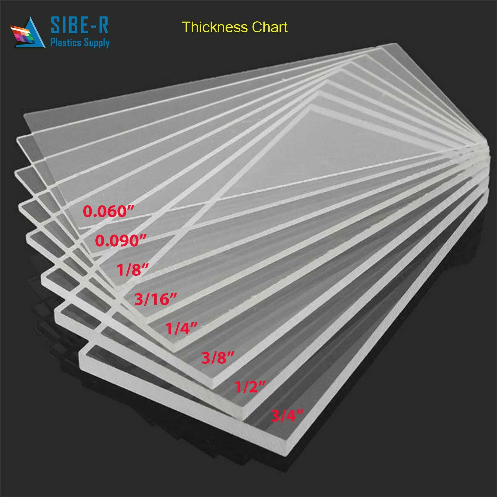 CLEAR ACRYLIC PLEXIGLASS 1/8" PLASTIC SHEET PICK YOUR SIZE ^