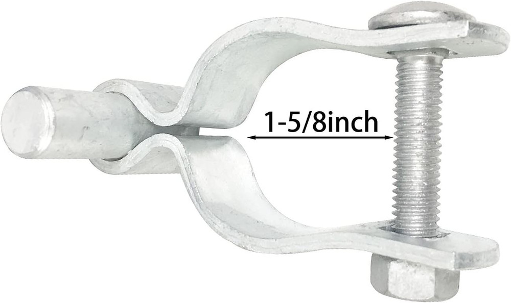 2 Pack Chain Link Fence Gate Post Hinge for 1-5/8" outside Diameter Post/Pipe, P