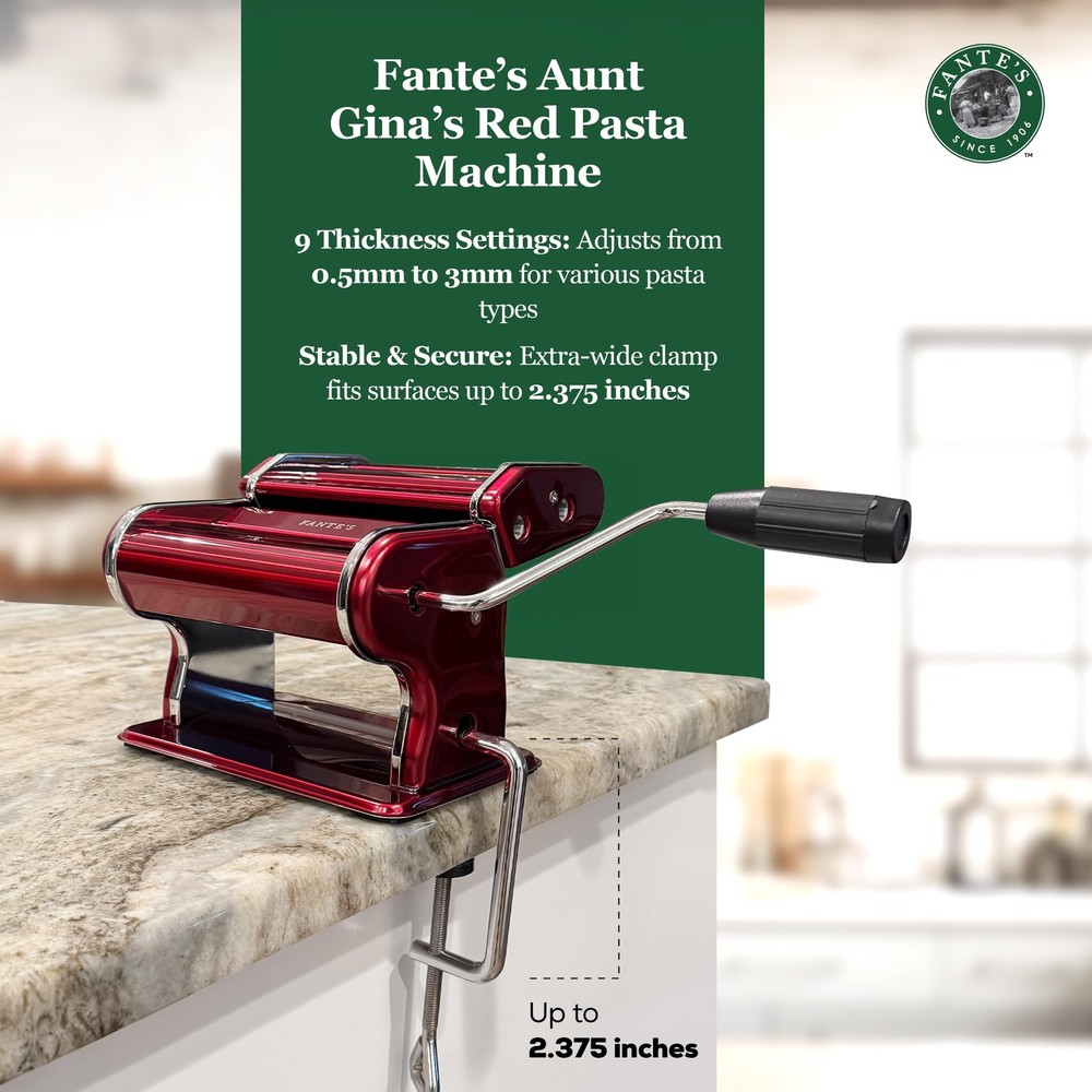 Aunt Gina's Pasta Machine Red