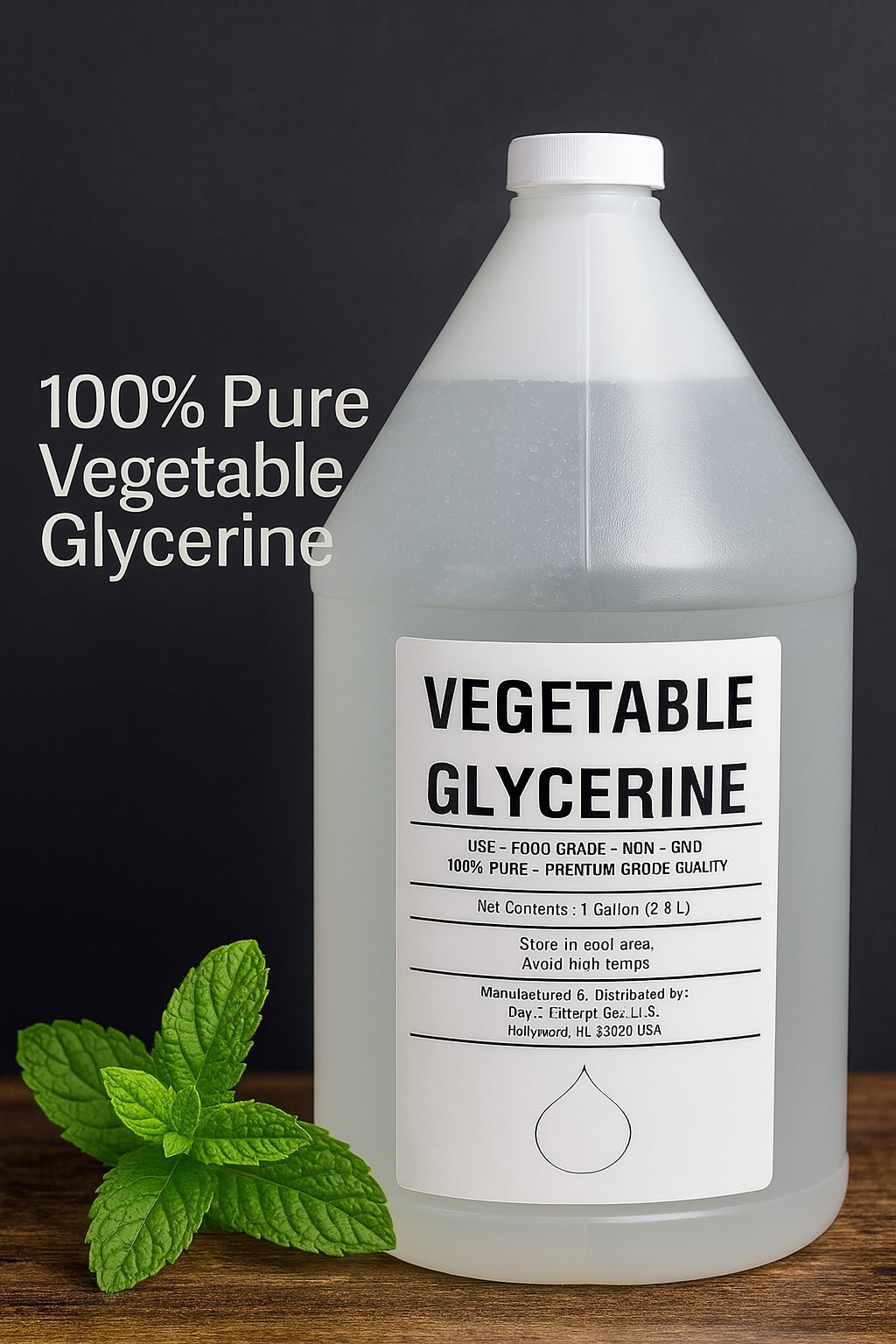 Vegetable Glycerin USP – Food Grade, Non-GMO 1 Gallon