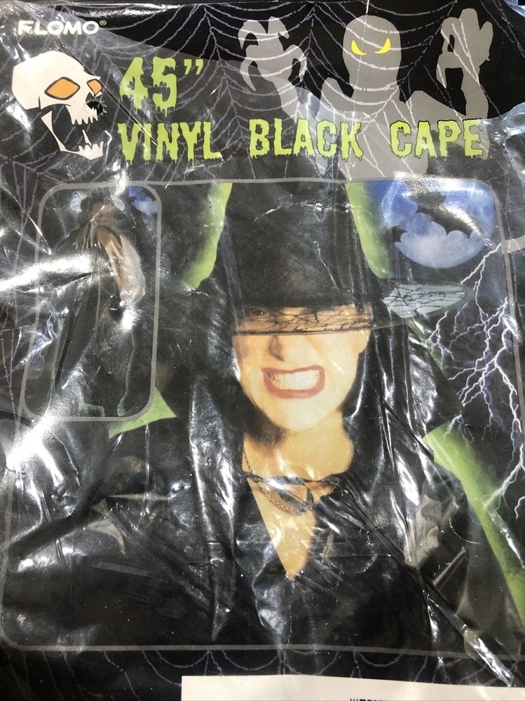 Flomo 45” vinyl black cape