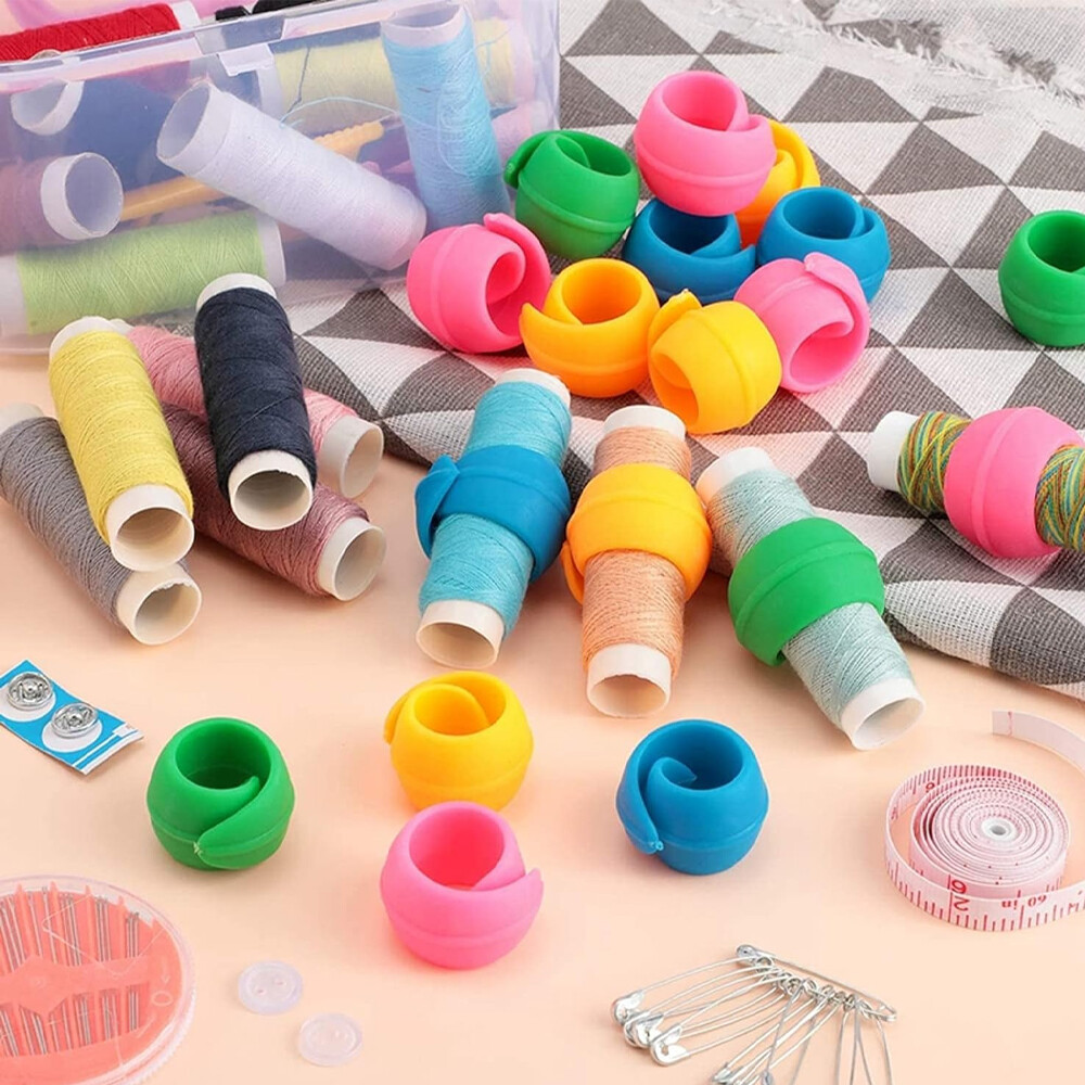 48Pcs Thread Spool Huggers Holders Clips Sewing Embroidery Quilting Bobbin Clamp