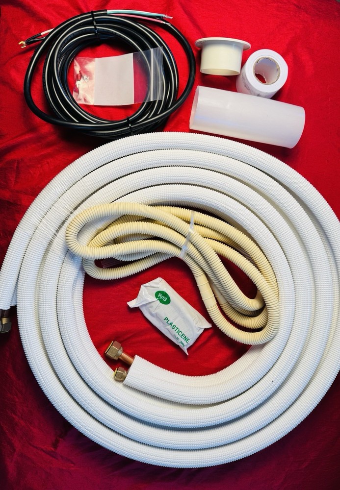 ICOOL 16 FT Mini Split Line Set 1/4" & 1/2" Insulated Copper Air Conditioning