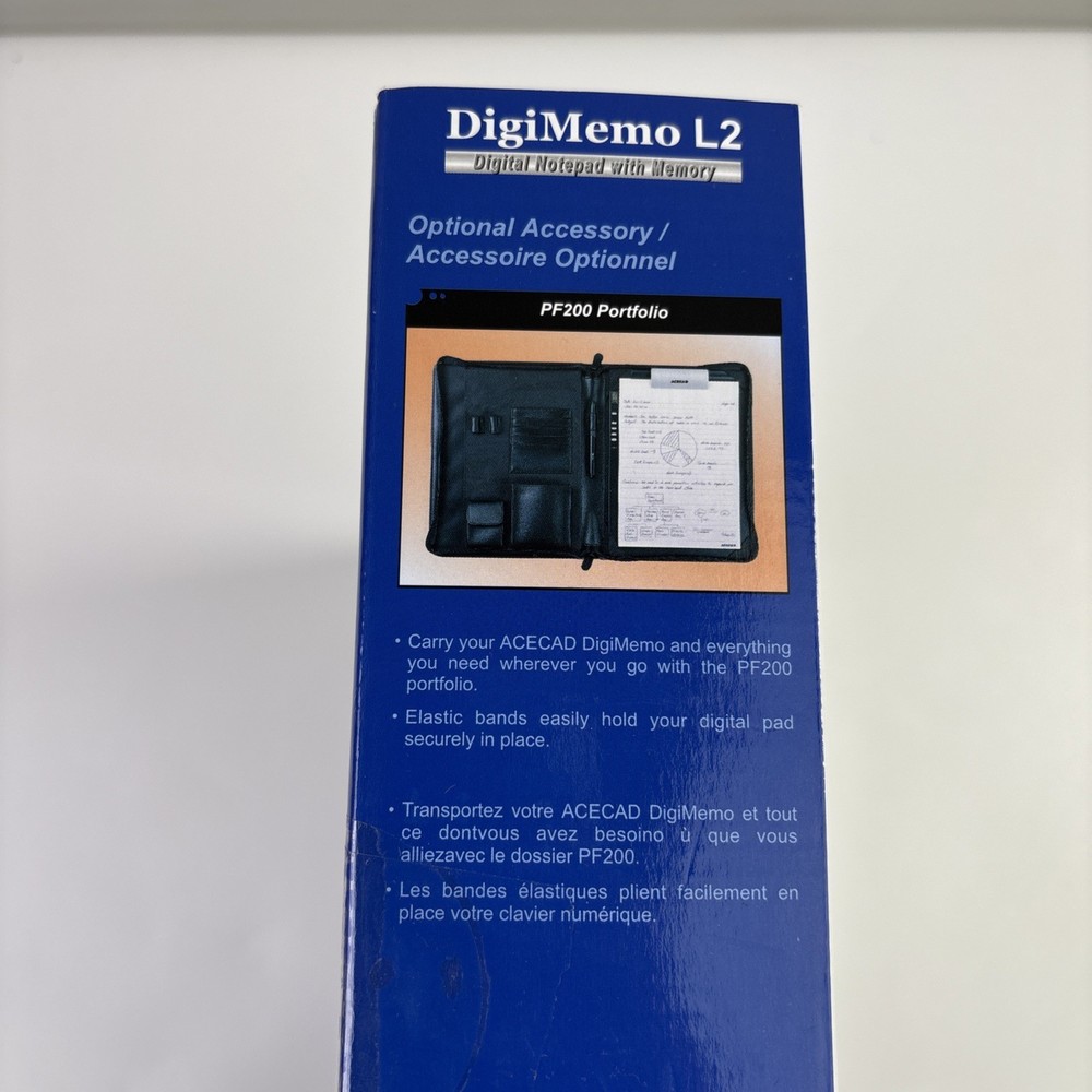 ACECAD DigiMemo L2 Letter Size Digital Notepad /w Pen Manual Software