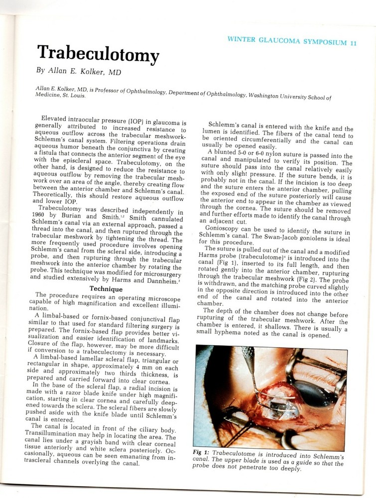 Third Annual Winter Glaucoma Symposium - Cancun, Mexico 1987 - Synopsis Program
