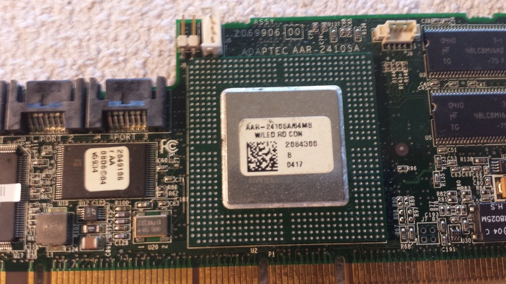 Adaptec AAR-2410SA with 64M with LED RAID Adapter Card Board