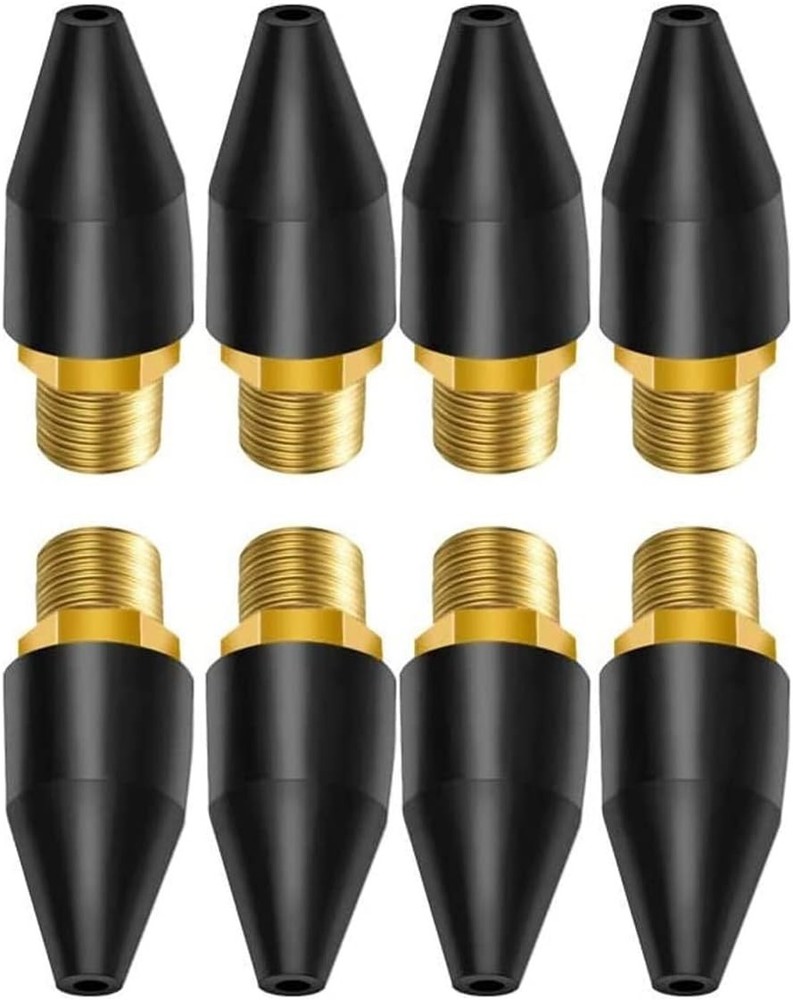 Quality 8PCS Black Air Tool Nozzle Tips - Efficient & Durable
