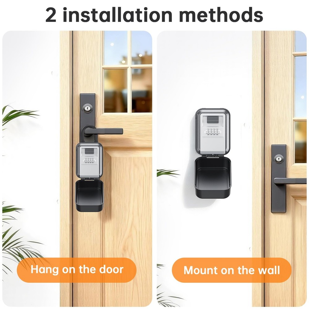 Key Lock Box - Light Up, Waterproof, 4-Digit Combination | Secure Your Keys