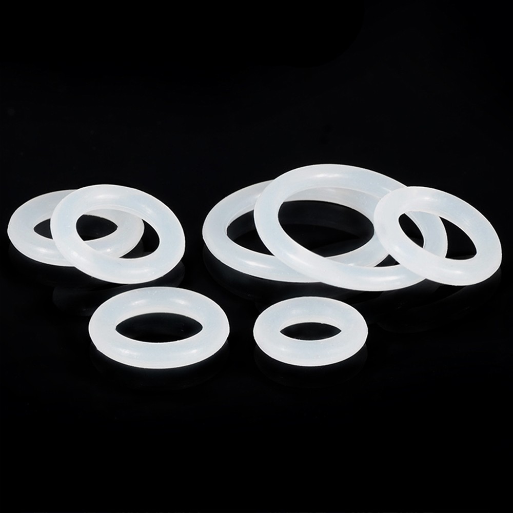 White Silicone O Rings Seals 6mm Cross Section 23-388mm ID Food Grade O Ring
