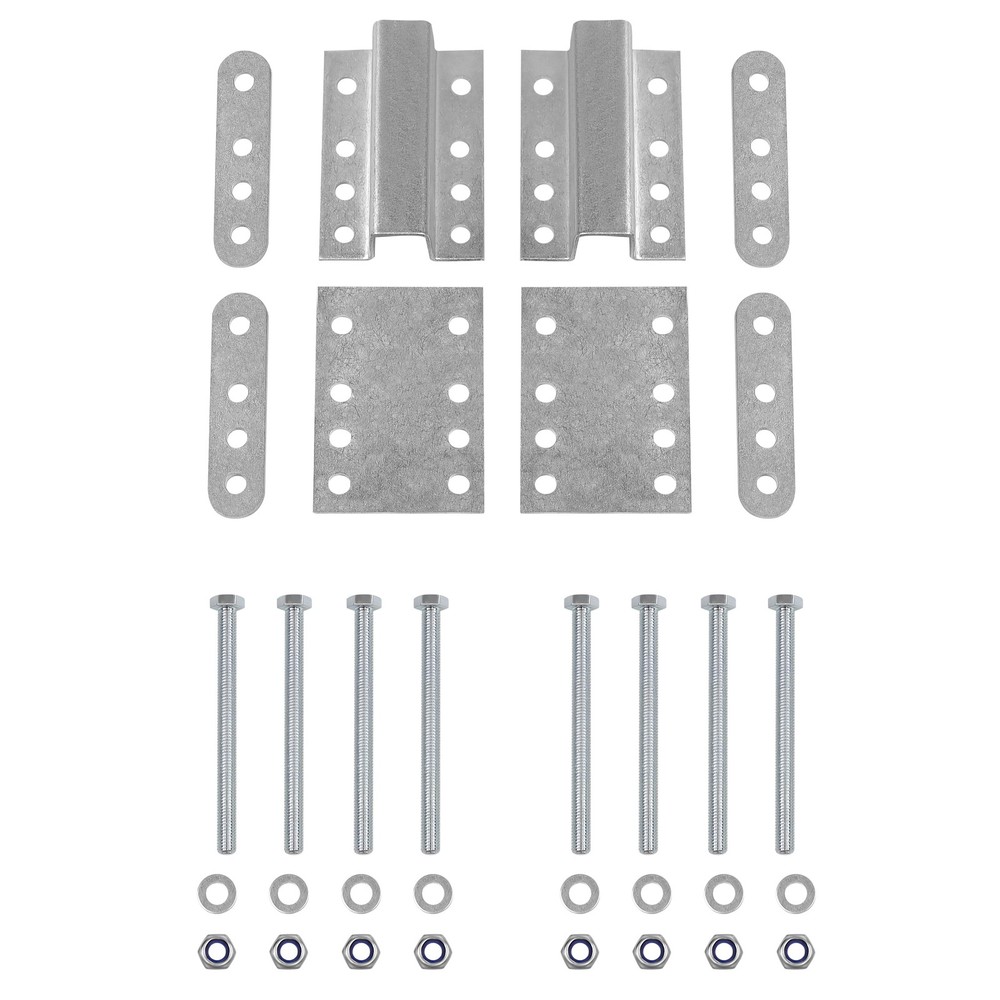 Heavy Duty Boat Trailer Guide Ons 97° Bend Roller Mount Kit Adjustable