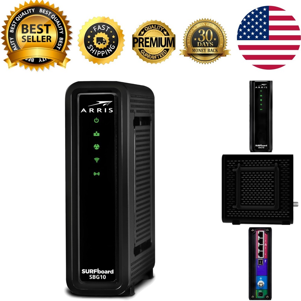 High-Speed DOCSIS 3.0 Modem Router Combo | 16x4 Channels & Renewed AC1600