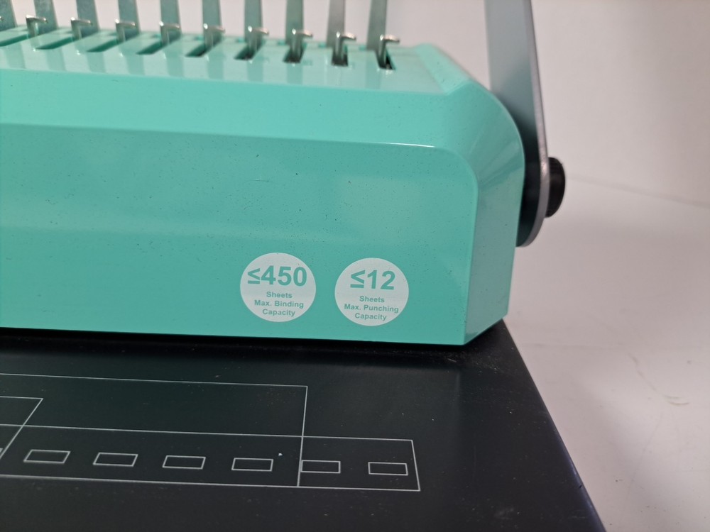Offnova Binding Machine, A4 21-Hole 450 Sheets Paper Comb Puncher Machine