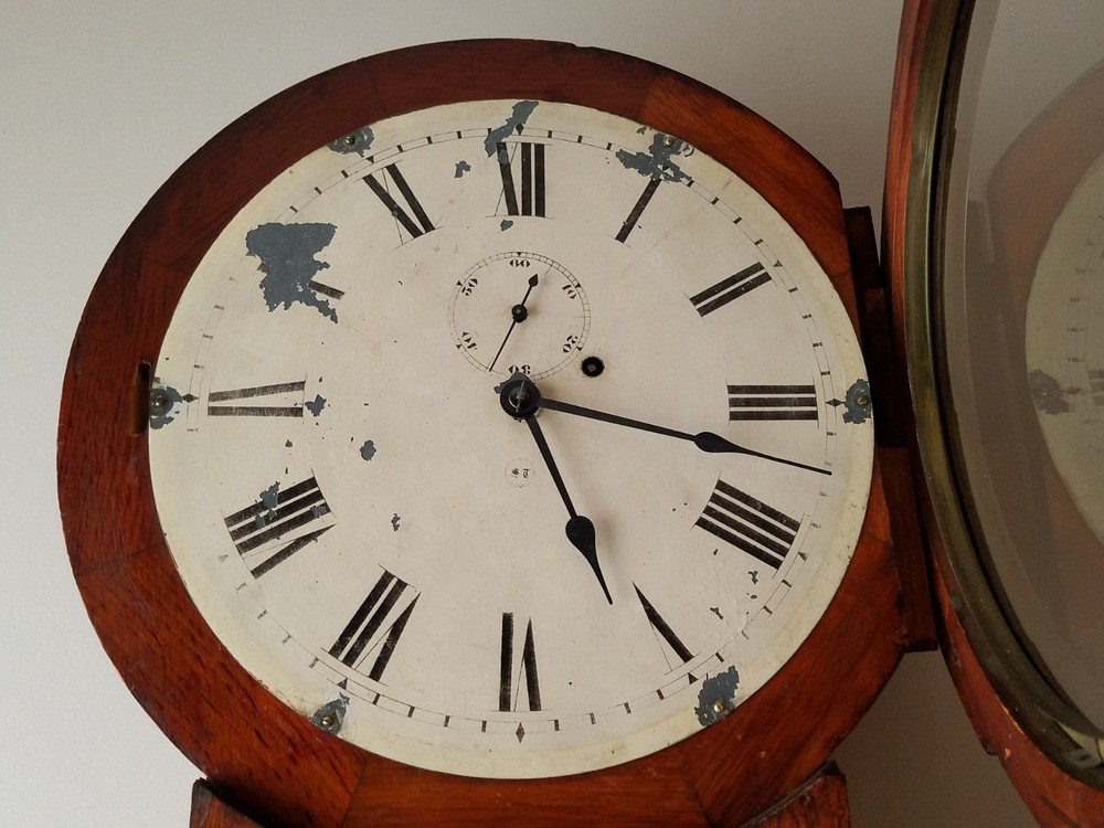 Antique Seth Thomas No. 2 Regulator Wall Clock Weight Driven - U.S. Post Office