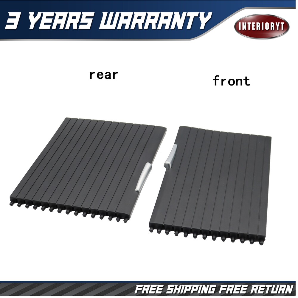 For 2007-2014 BMW X5 X6 E70 E71 Console Cup Holder Roller Blind Cover Tray 2PCS