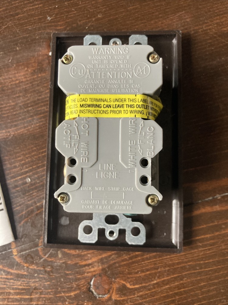 LEVITON 6599 Ground Fault Circuit Interrupter Brown