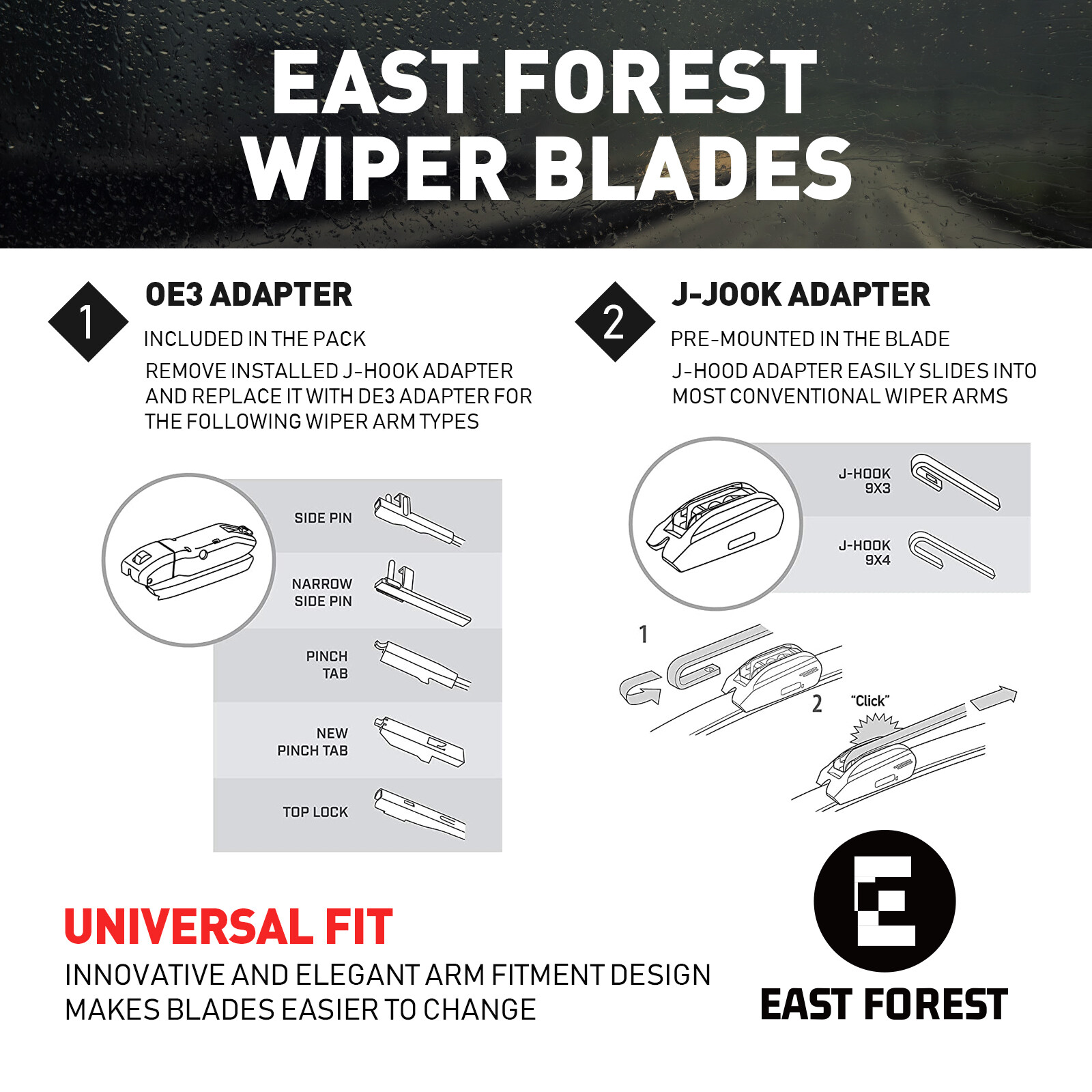 Set of 3 - 26" 22" 11" OEM Windshield Wiper Blades For Ford Explorer 2011-2019