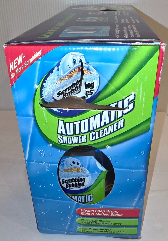 Scrubbing Bubbles AUTOMATIC BATHROOM SHOWER CLEANER Kit w/ 2 Cleaning Solutions