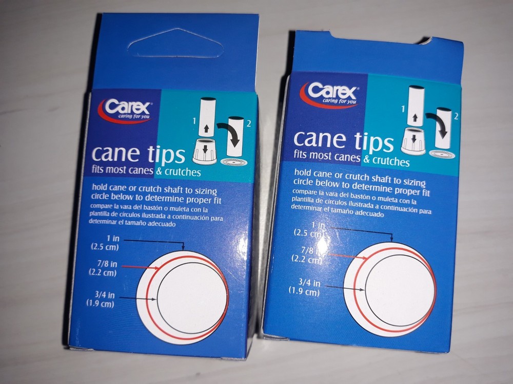 2 - Carex Cane Tip 3/4, Black