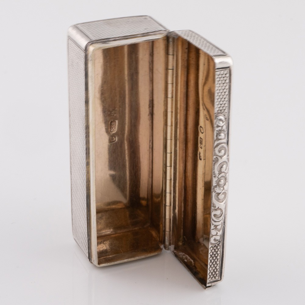 Edward Smith Silver Snuff Box Birmingham 1836