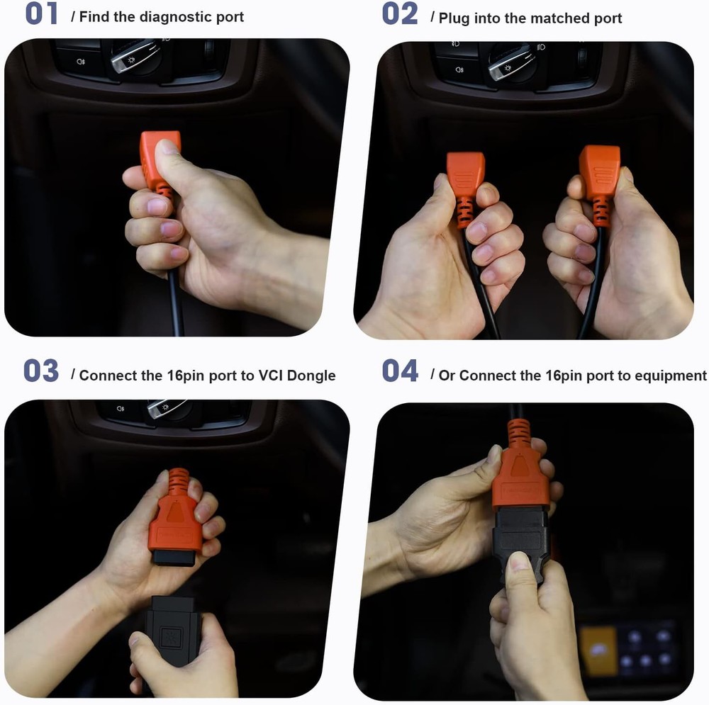 FCA 12 + 8 Cable Adaptor Cable for Chrysler/Dodge Car SE-CUrity Gateway Module