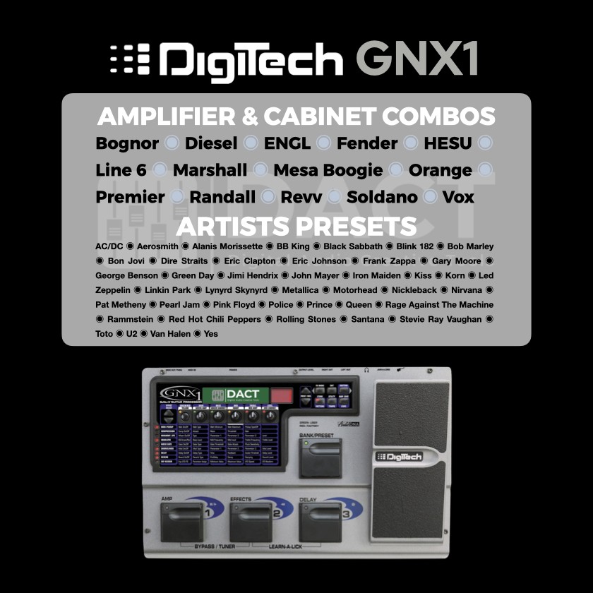 Digitech GNX1 Guitar Multi-FX Presets Library (Instant Delivery)