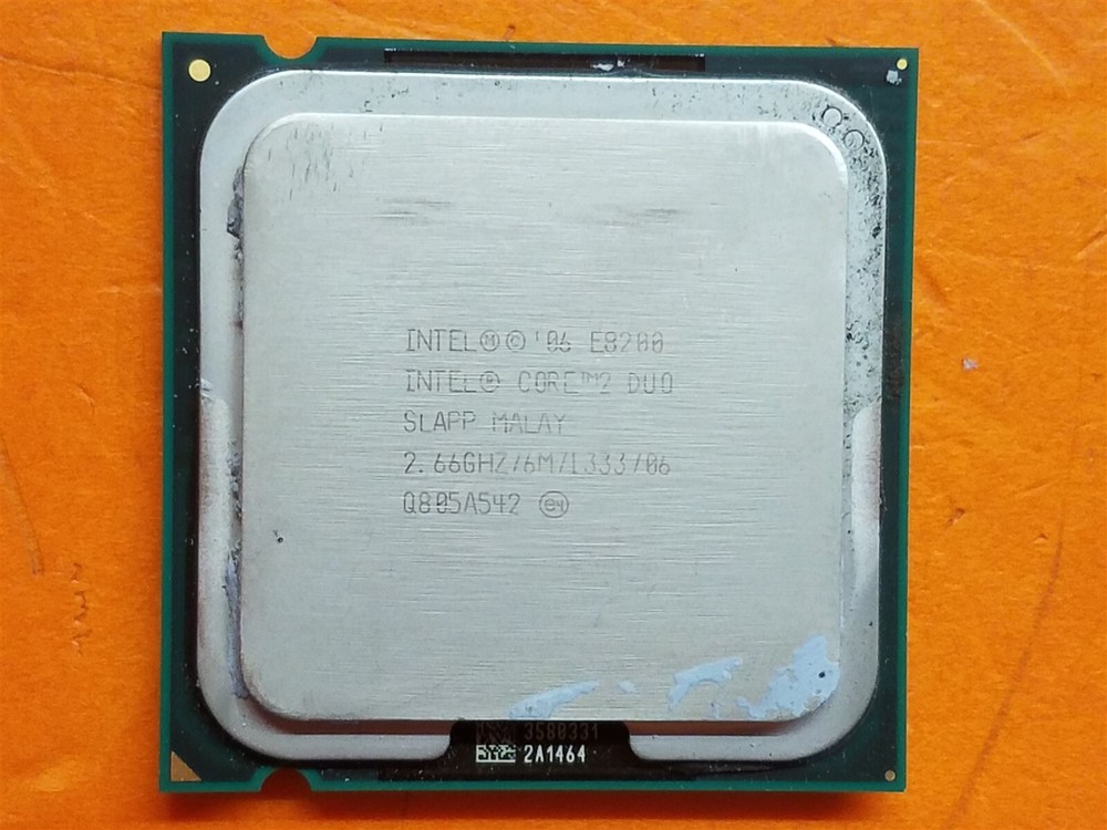 ⭐️⭐️⭐️⭐️⭐️ Intel E8200 Core 2 Duo SLAPP CPU Processor 2.66 GHz
