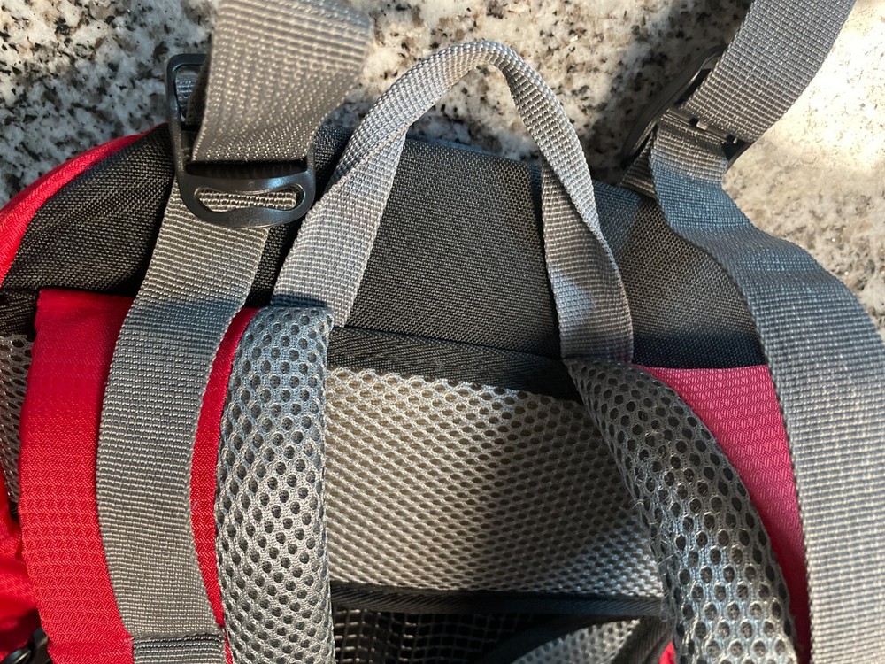 AOTU Explore 40L hydration ready backpack - Red - with raincover