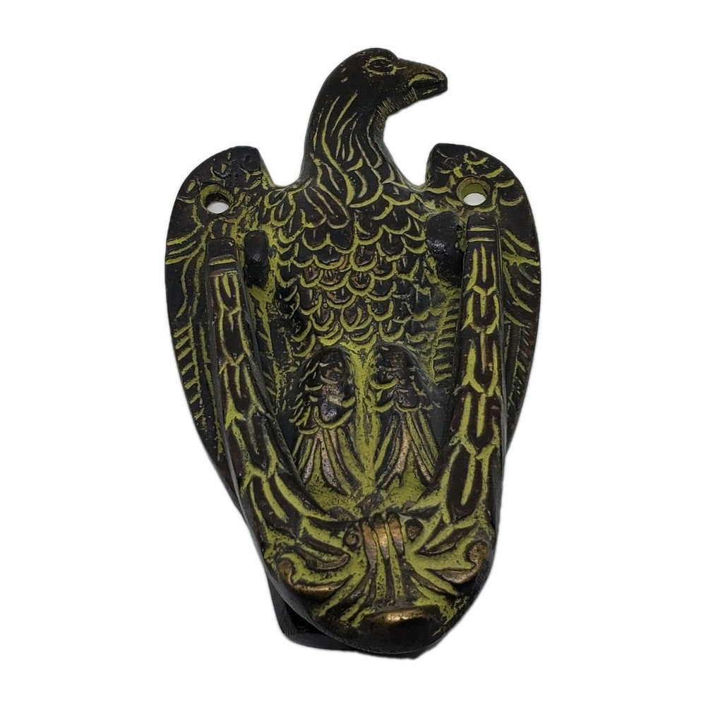 LARGE Cast Iron Antique Style Rustic Eagle Figurine Door Knocker