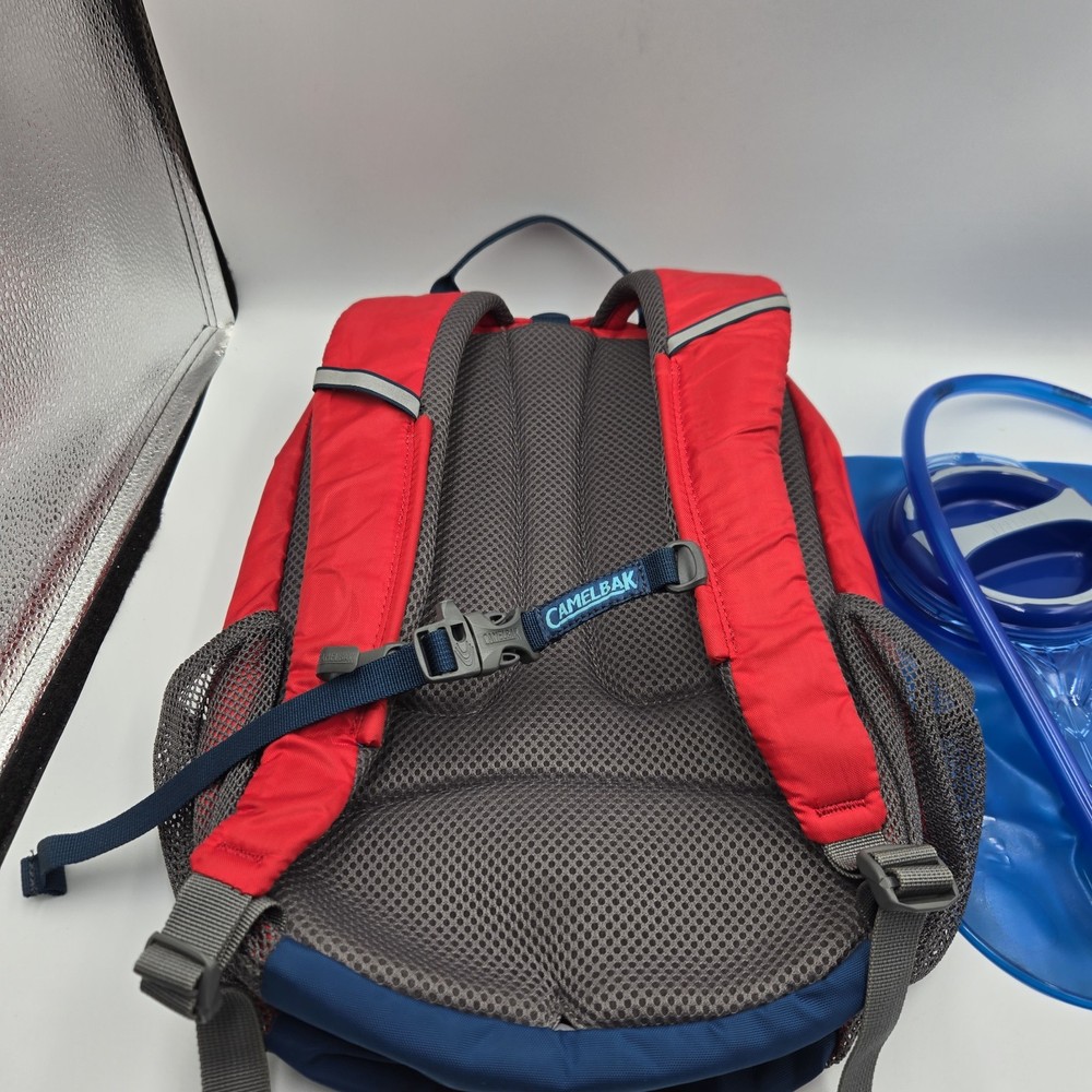 Camelbak Scout Backpack With Bladder Red and Blue ***READ