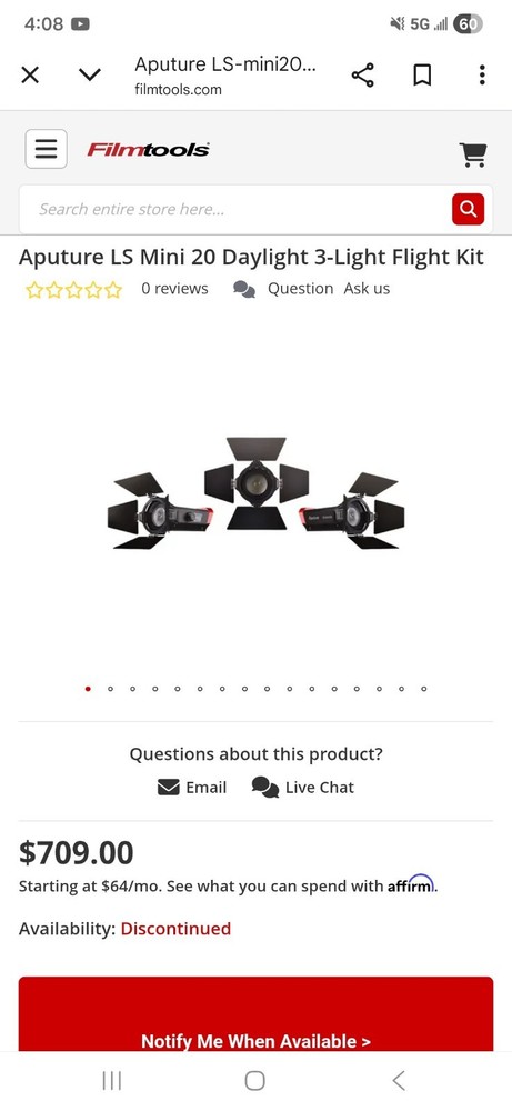 Aputure Light Storm LS-mini20D 3-Light Kit