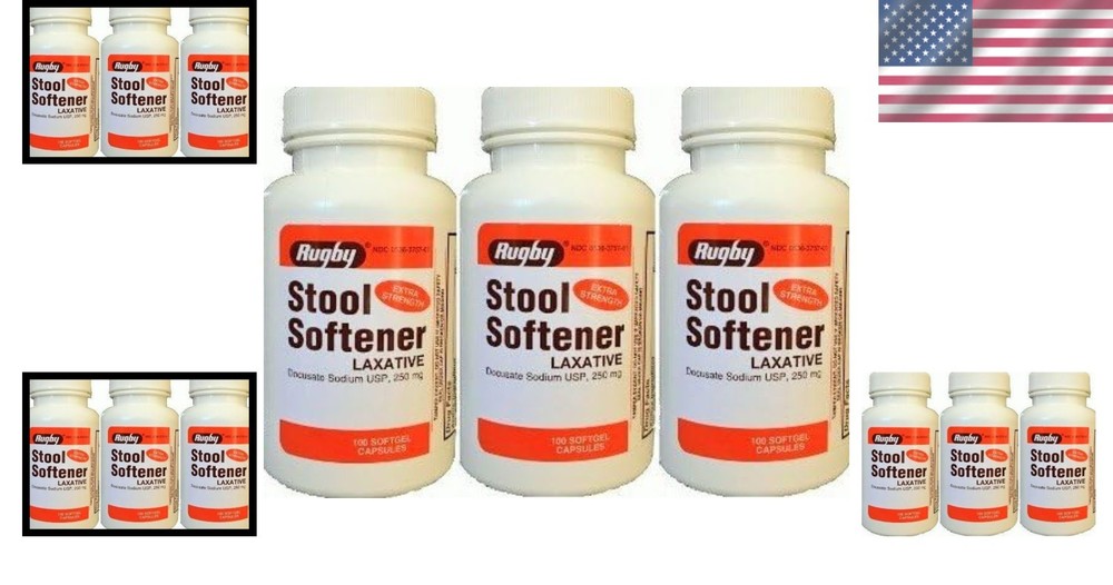 Extra Strength Rugby Docusate Sodium Softgels