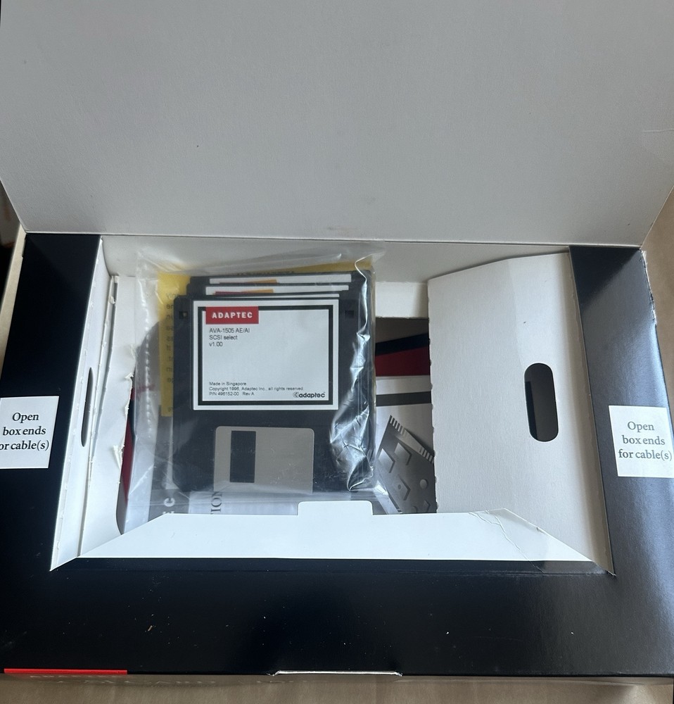Adaptec AVA-2906 2906 32-Bit SCSI PCI Controller Card OPENED BOX